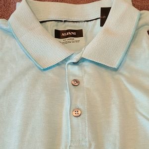 Alfani blue polo shirt